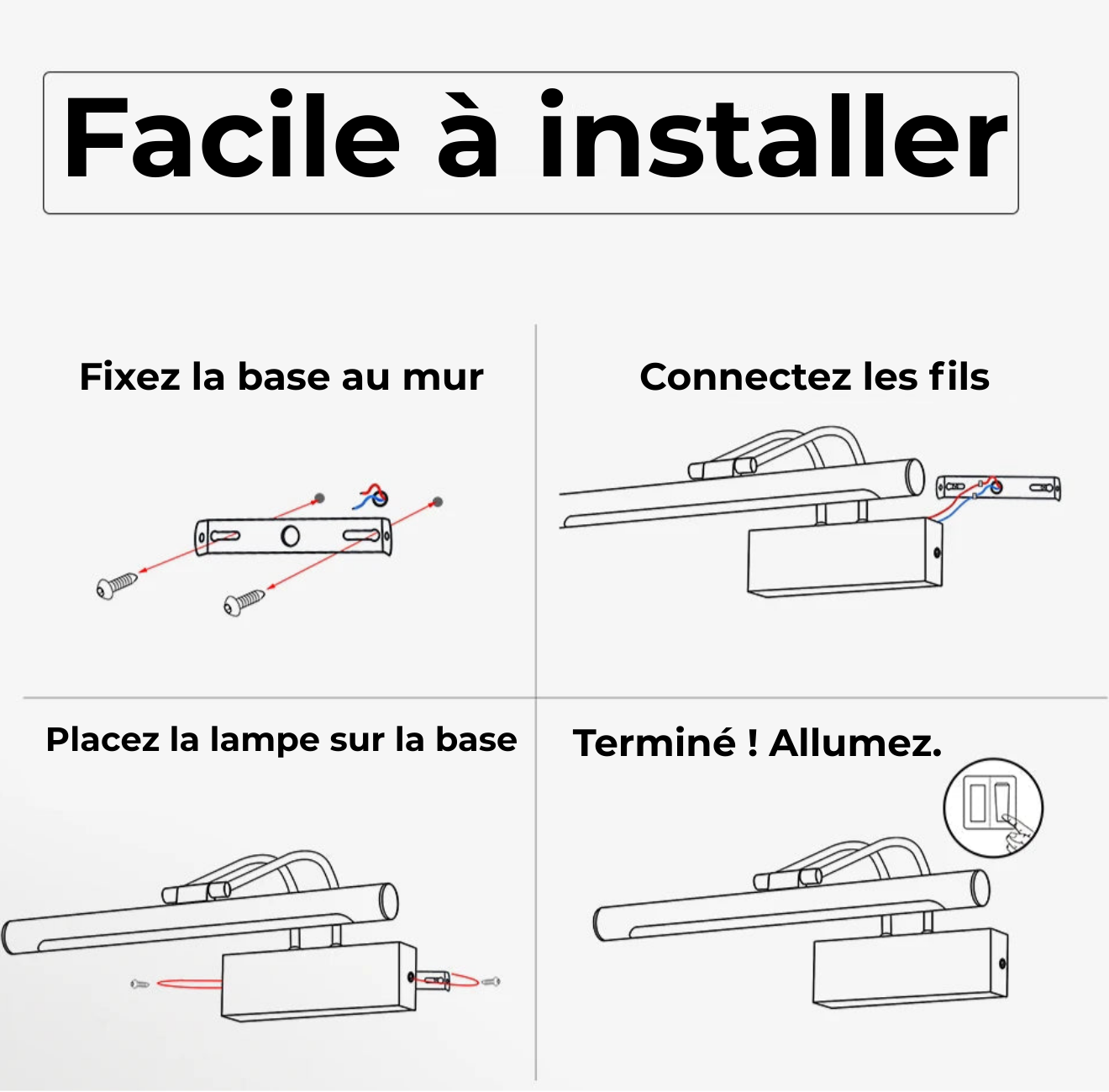 Applique Murale Salle de Bain – Elvora Beam