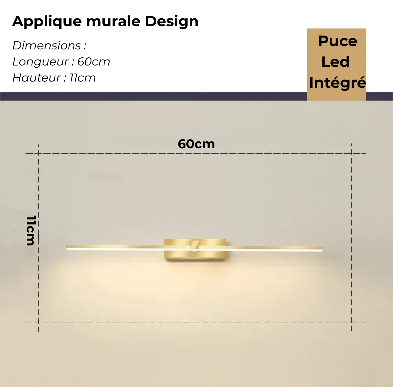 Applique Murale Salle de Bain – Nordyx Glow