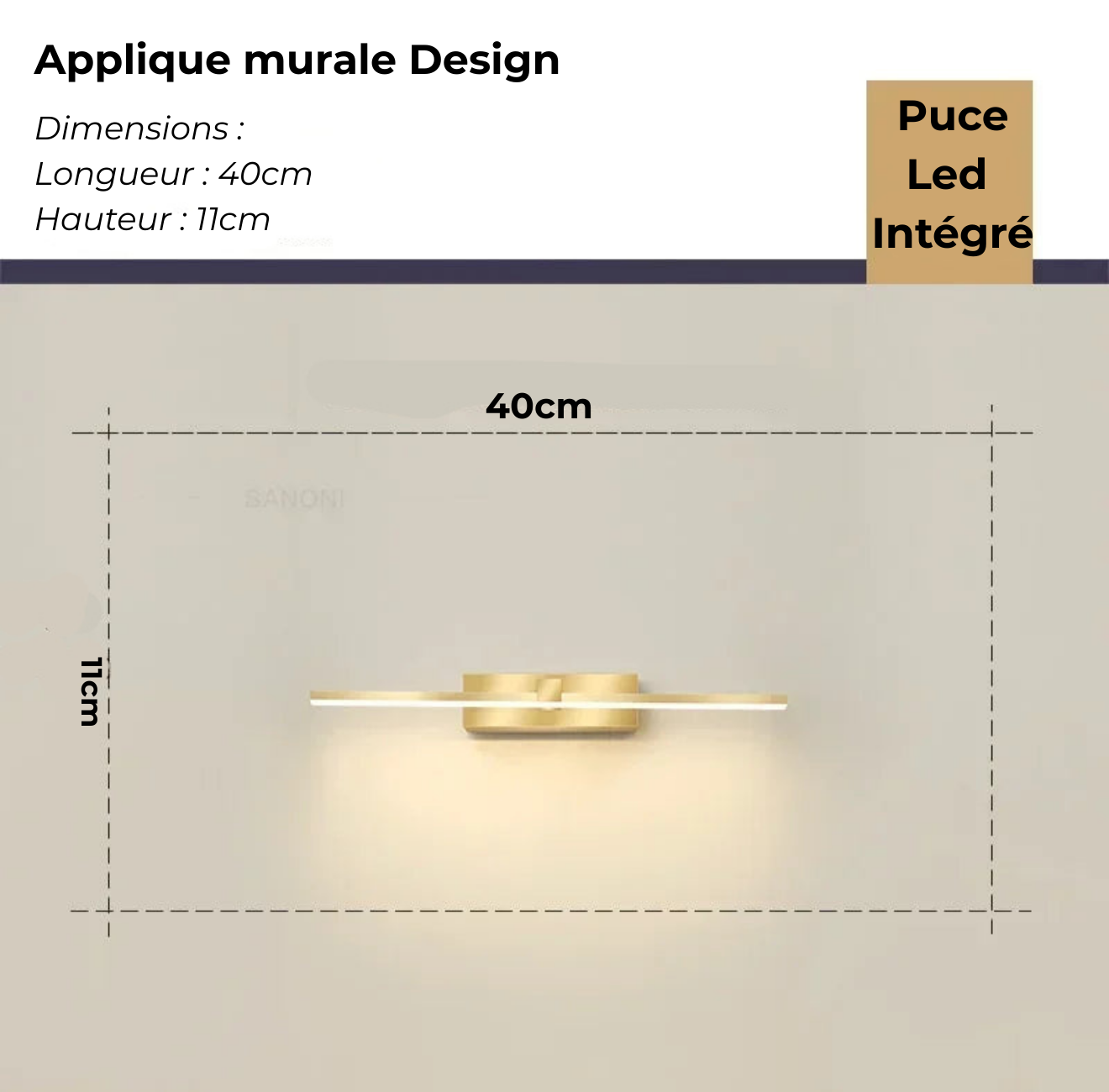 Applique Murale Salle de Bain – Nordyx Glow