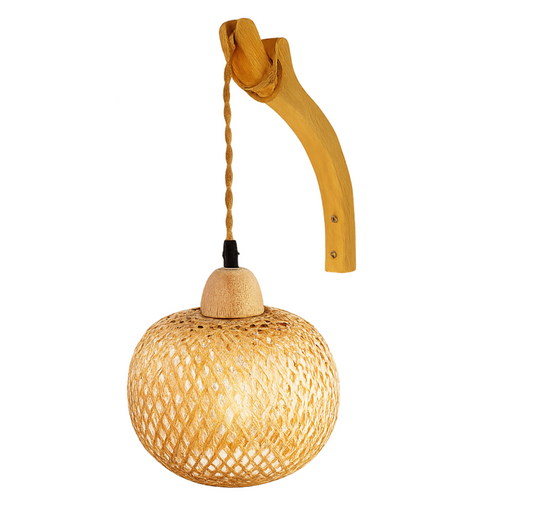 Applique Murale Rotin - Luma & Solna Bohème Naturelle