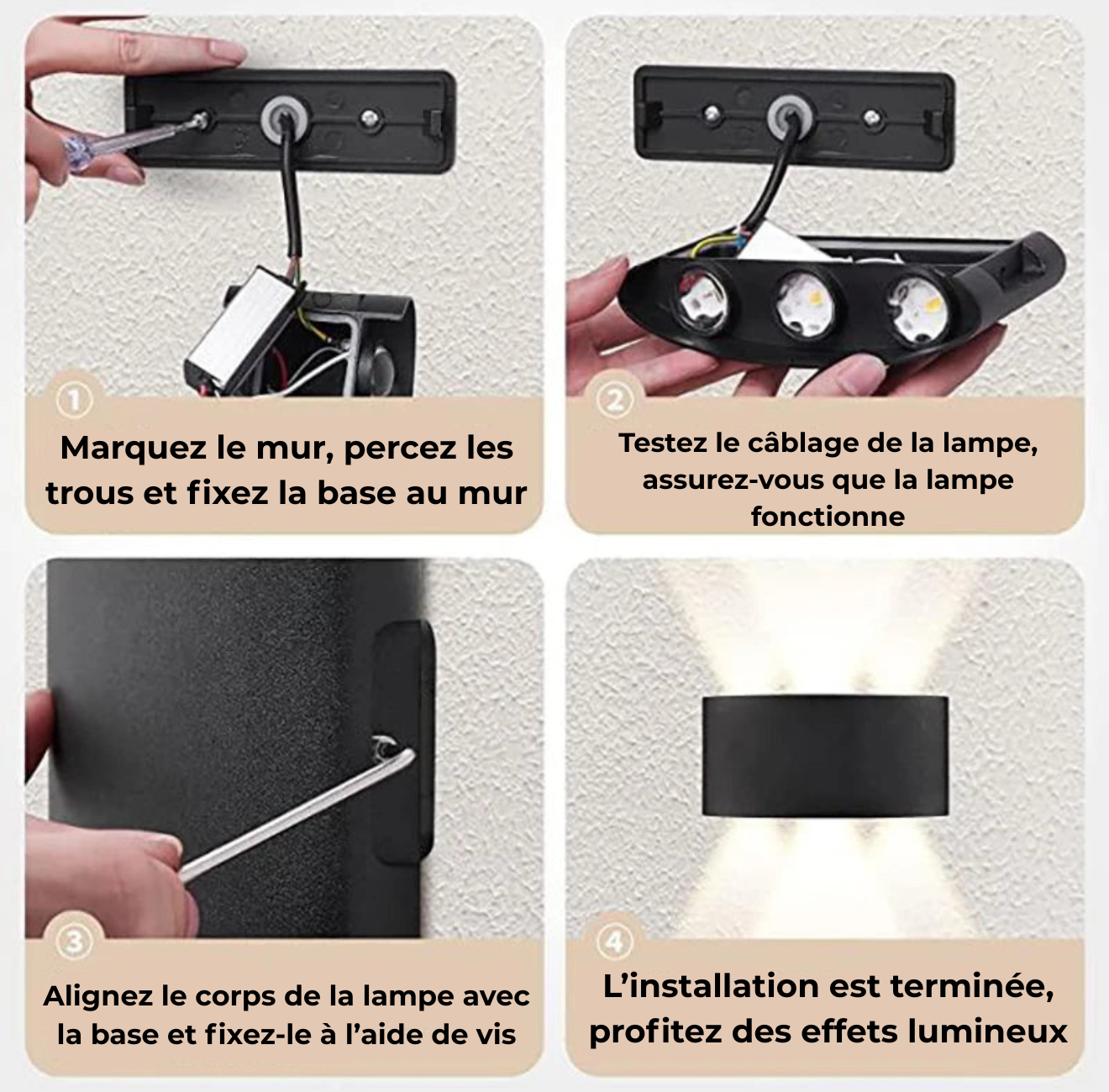 Applique Murale Salon – Duo Vertical