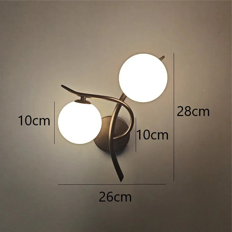 Applique Murale Verre – Duo Eleganza