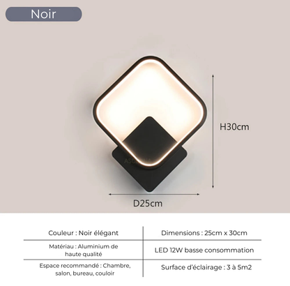 Applique Murale LED Carrée – Varnet