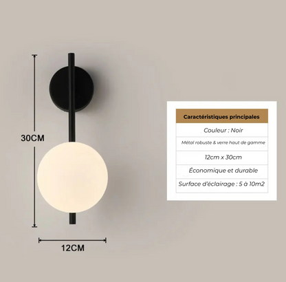 Applique Murale Chambre – Onde & Éclipse