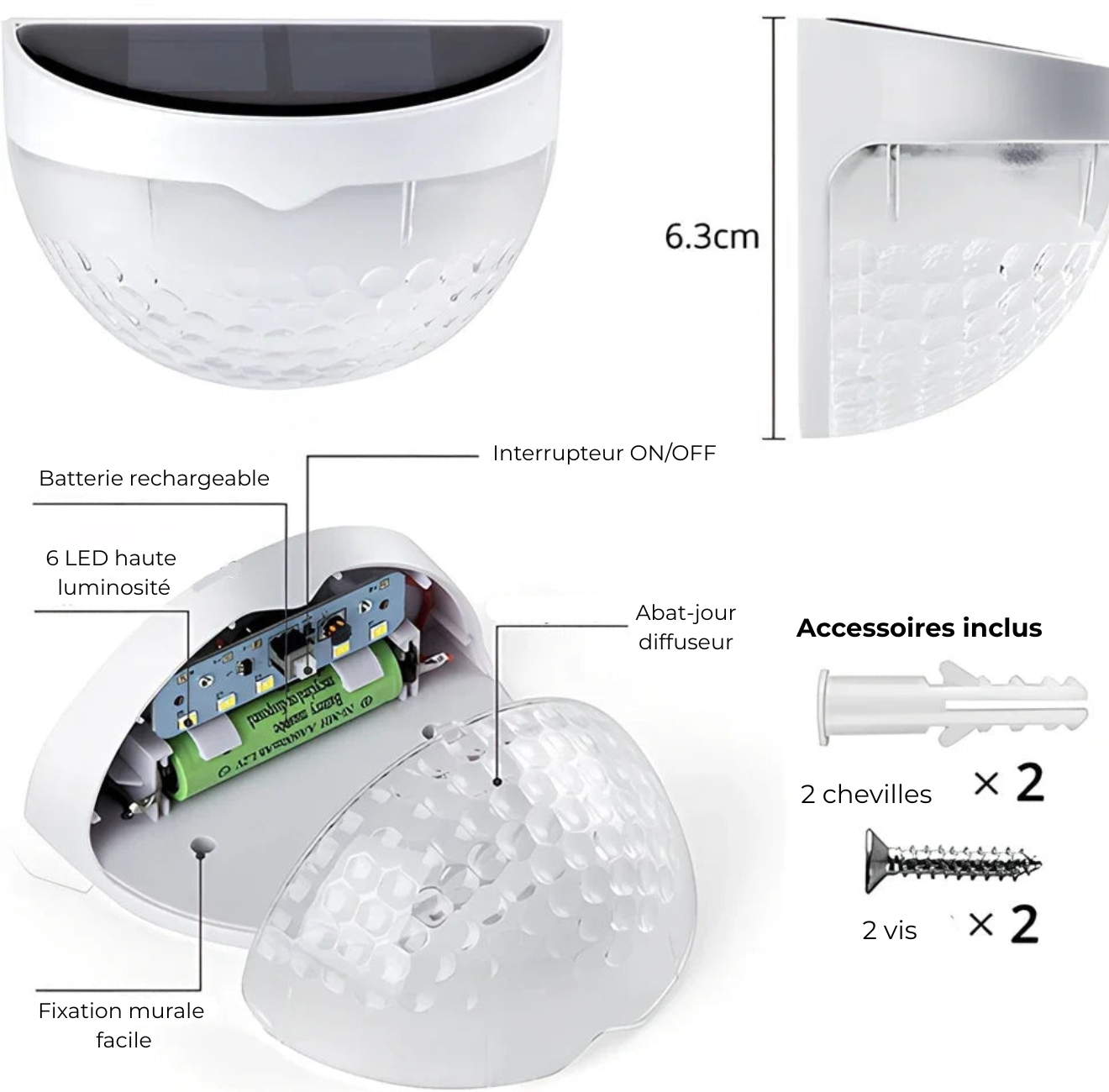 Applique Murale Extérieure – Solvia StepLight