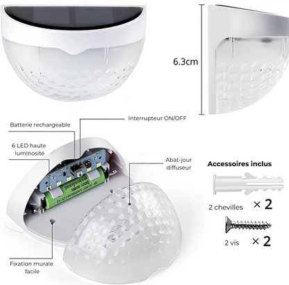 Applique Murale Extérieure – Solvia StepLight