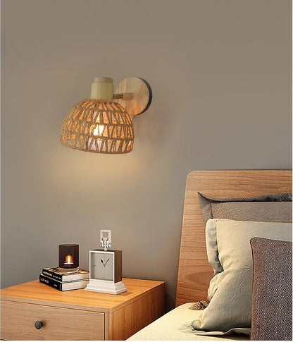 Applique Murale Rotin - Boho Light