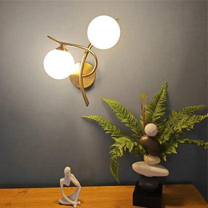 Applique Murale Verre – Duo Eleganza