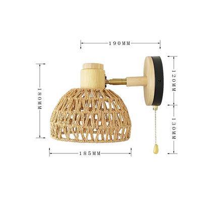 Applique Murale Rotin - Boho Light