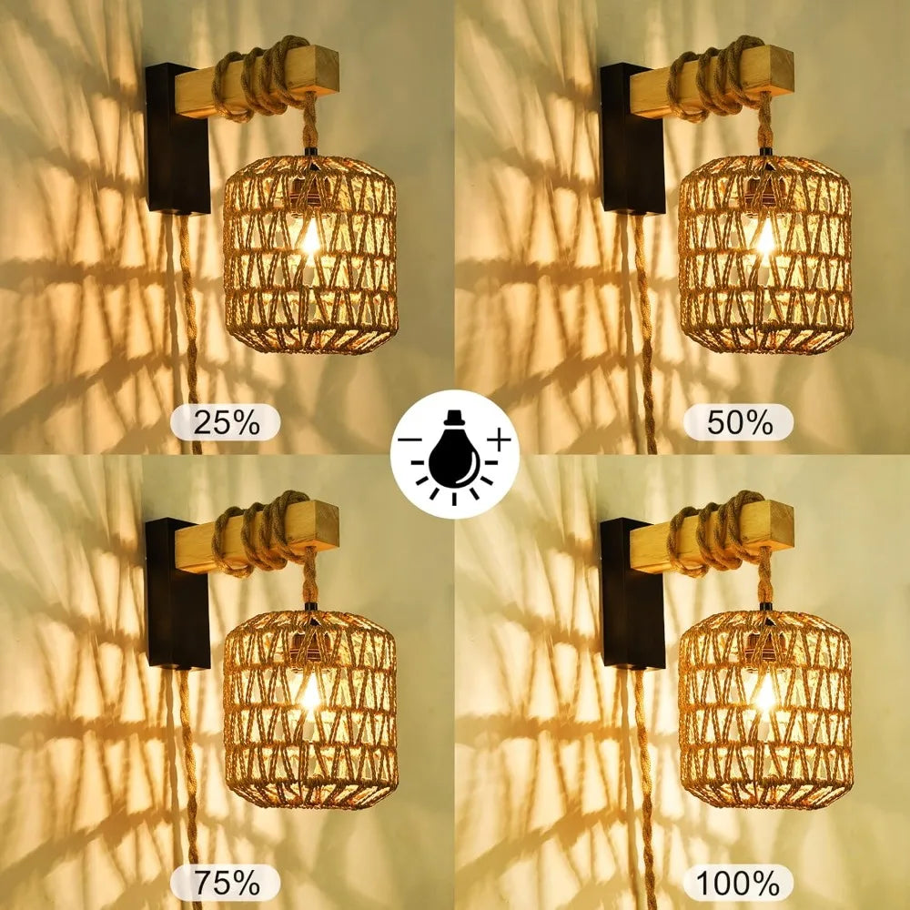 Applique Murale Rotin – RustoLoom