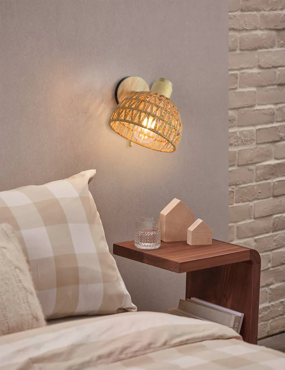 Applique Murale Rotin - Boho Light